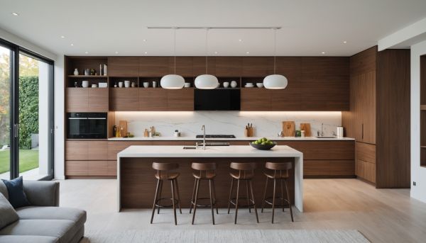 Mobilier intégré et espaces ouverts